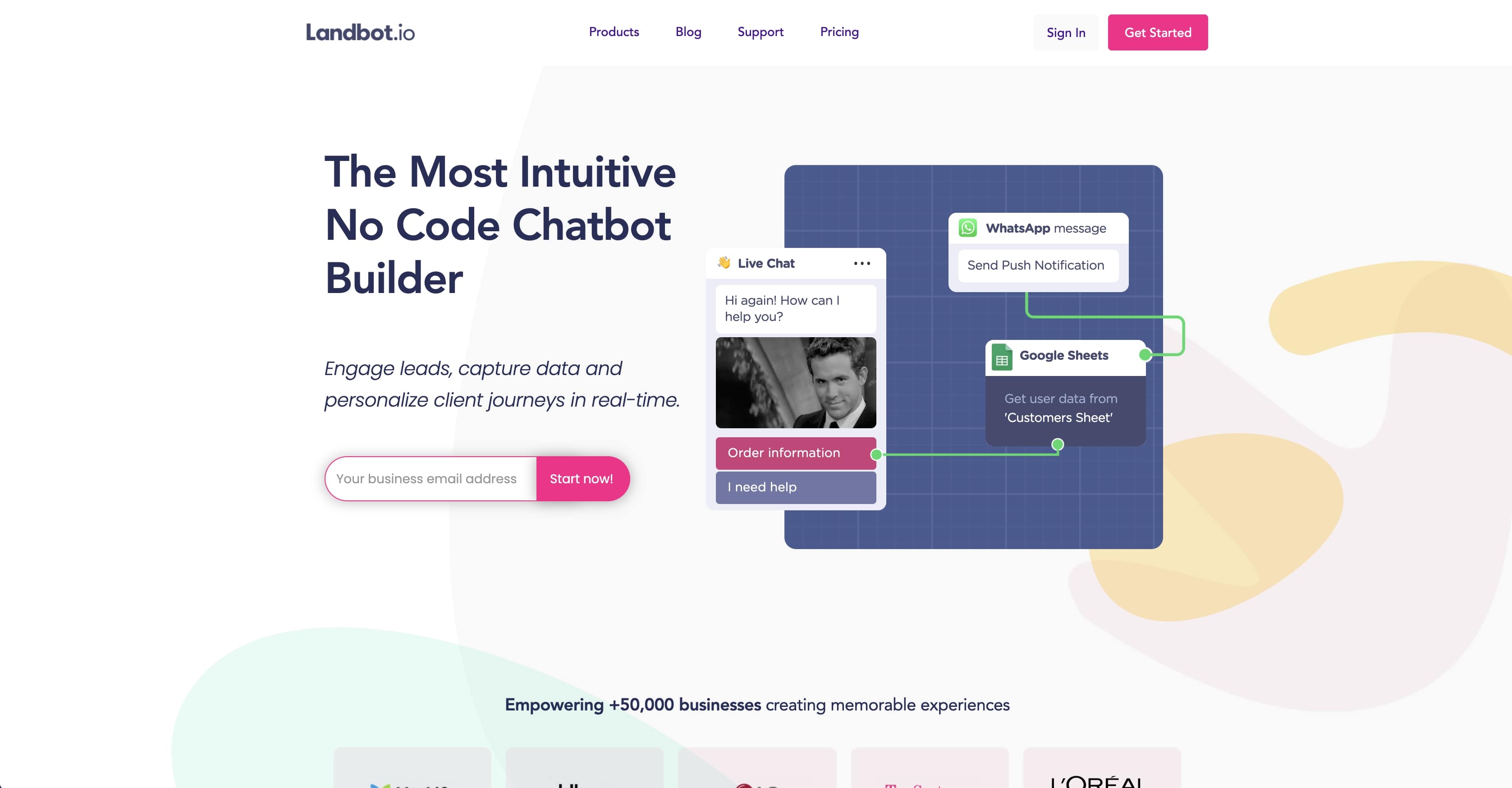 No-code Chatbot Builder No-code Chatbot Builder